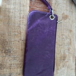 HOBO Purple Wristlet Clutch
